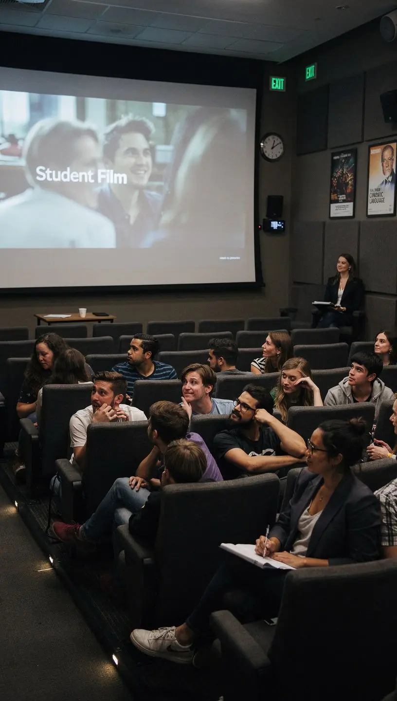 Rendező egy jelenetet irányít, miközben a színészek előkészülnek.